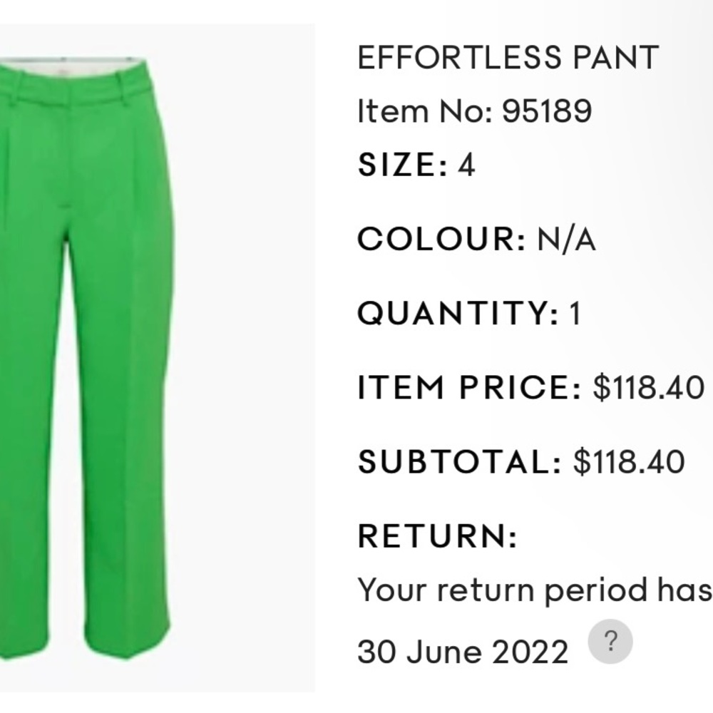 Aritzia Effortless Pants
